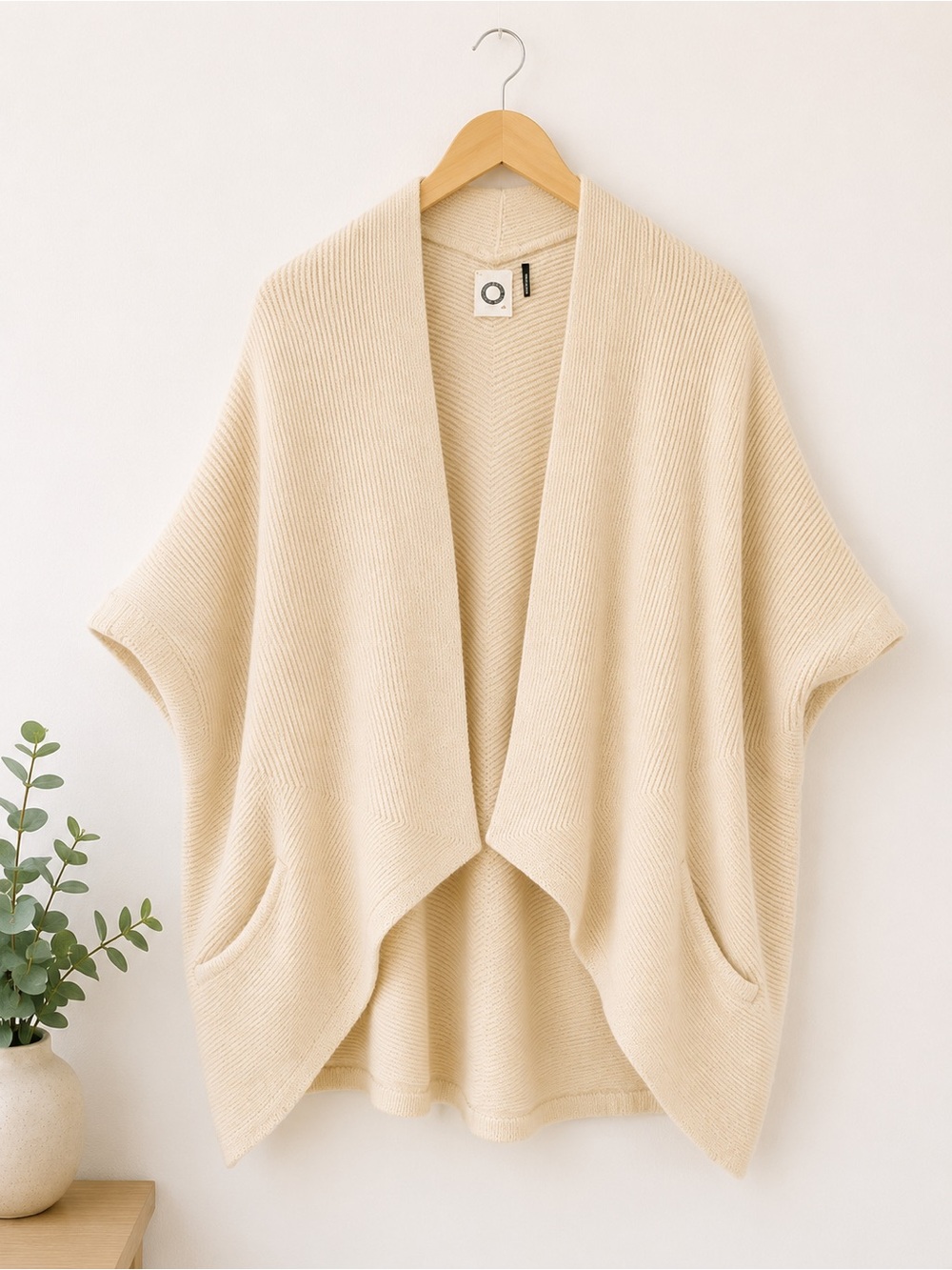 Akemi + Kin Evelyn Ribbed Cocoon Cardigan One Size Anthropologie